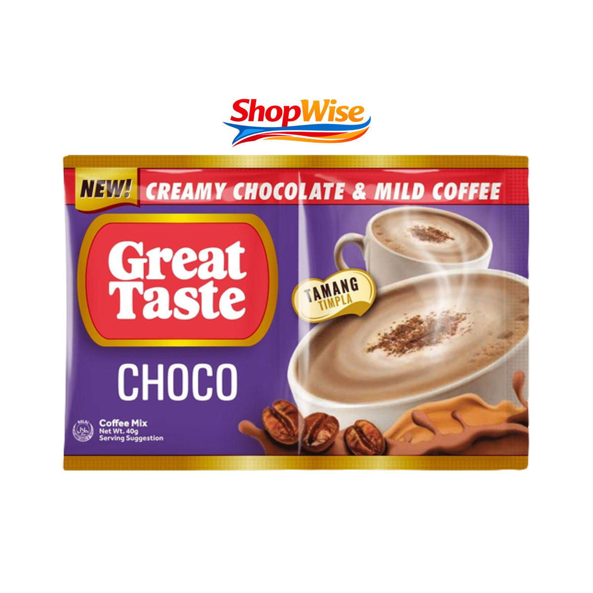 GREAT TASTE CHOCO COFFEE MIX 10 PACK