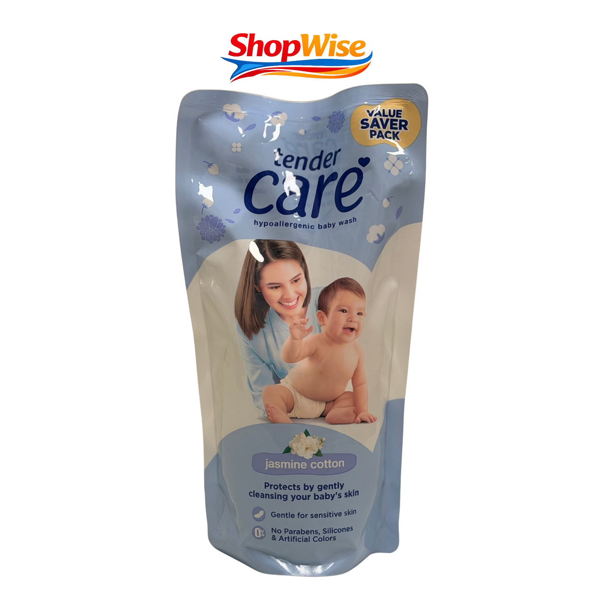 TENDER CARE COTTON JASMINE BABY WASH 600ML