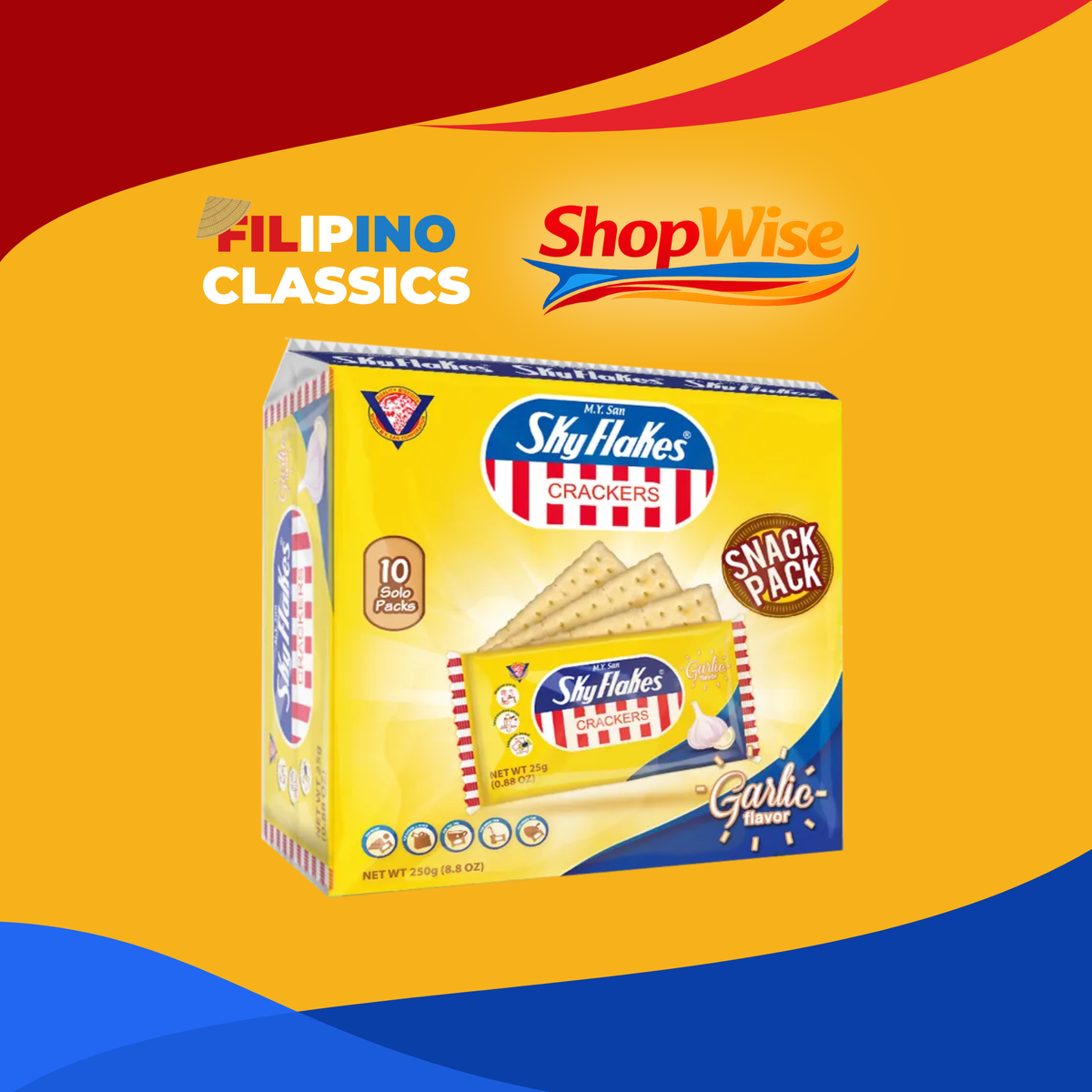 SKY FLAKES GARLIC CRACKERS 250G