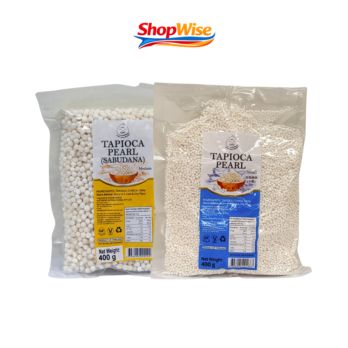 LUCKY DUCK TAPIOCA PEARLS 400G