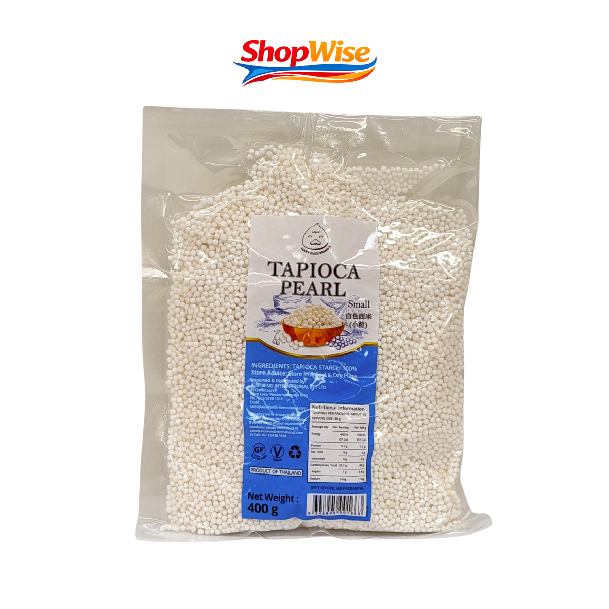 LUCKY DUCK TAPIOCA PEARLS 400G