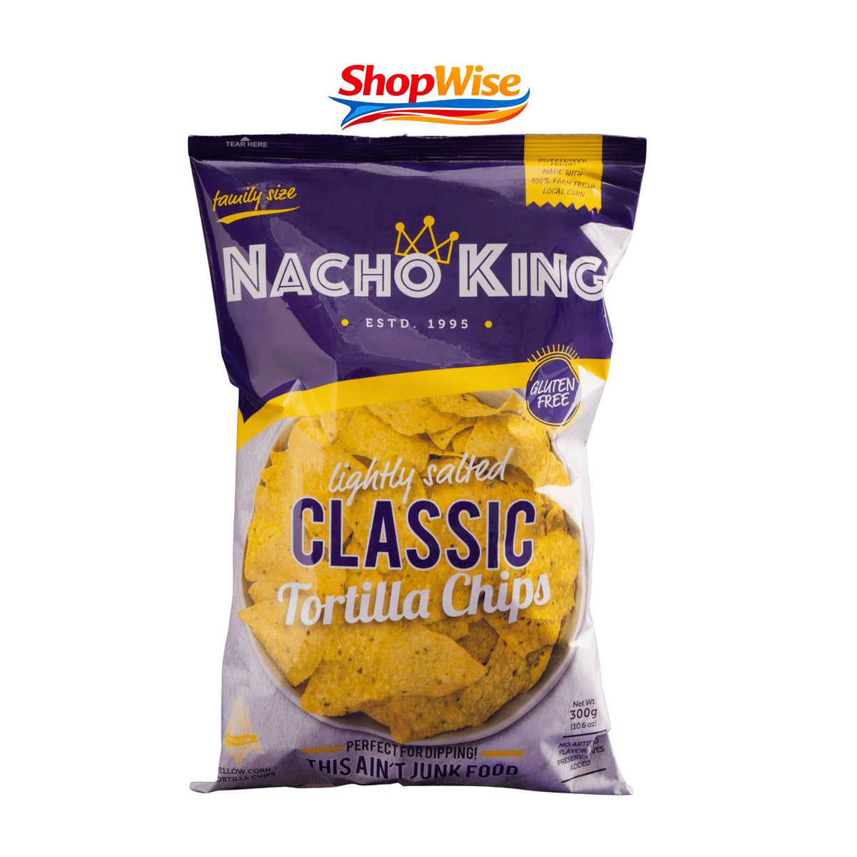 NACHO KING TORTILLO CHIPS 300GM