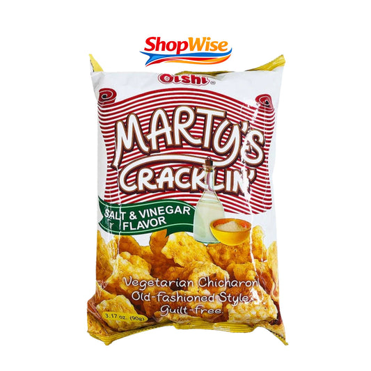 OISHI MARTY'S CRACKLIN' SALT & VINEGAR 90GM