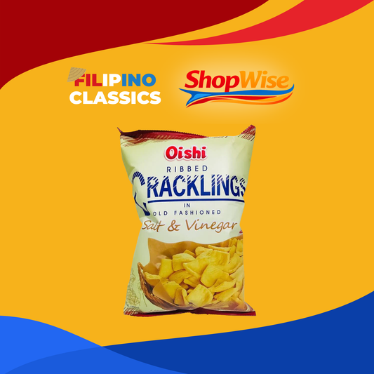 OISHI CRACKLINGS SALT & VINEGAR 90G