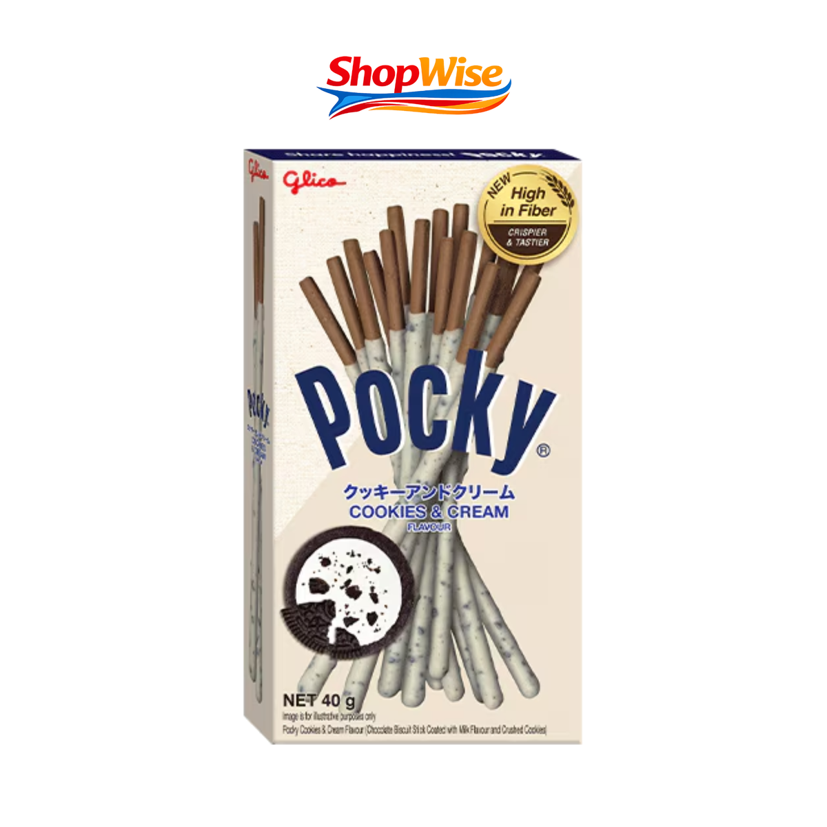 POCKY COOKIES & CREAM 40G