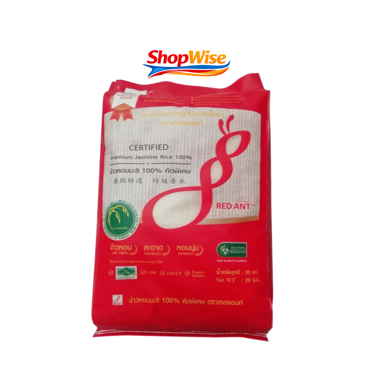 RED ANT JASMINE RICE 20KG