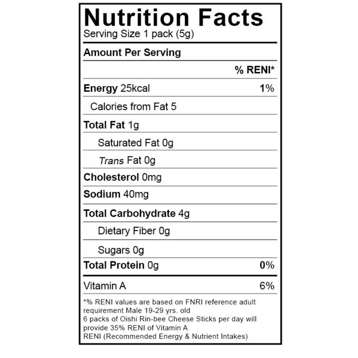 RINBEE CHEESE STICKS 85G