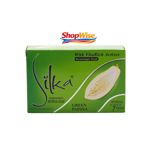 SILKA GREEN PAPAYA HERBAL SOAP 135G