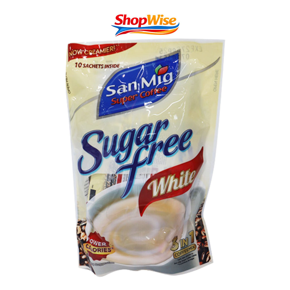 SAN MIG SUGAR FREE WHITE COFFEE 100G