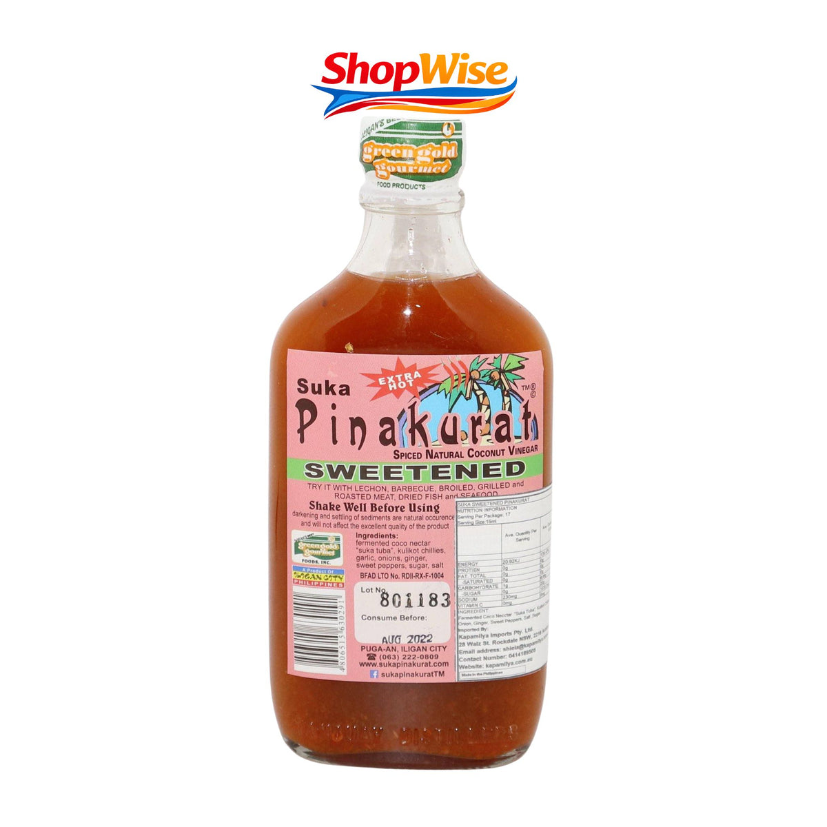 SUKA PINAKURAT SWEET VINEGAR 250ML