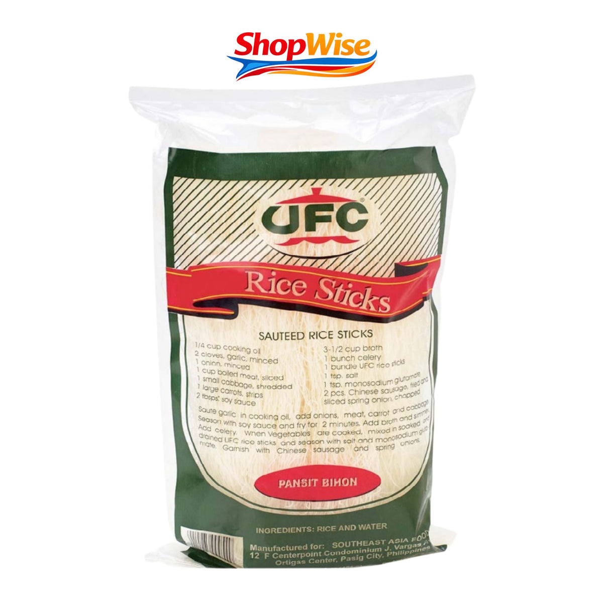 UFC RICE STICKS PANSIT BIHON 227G