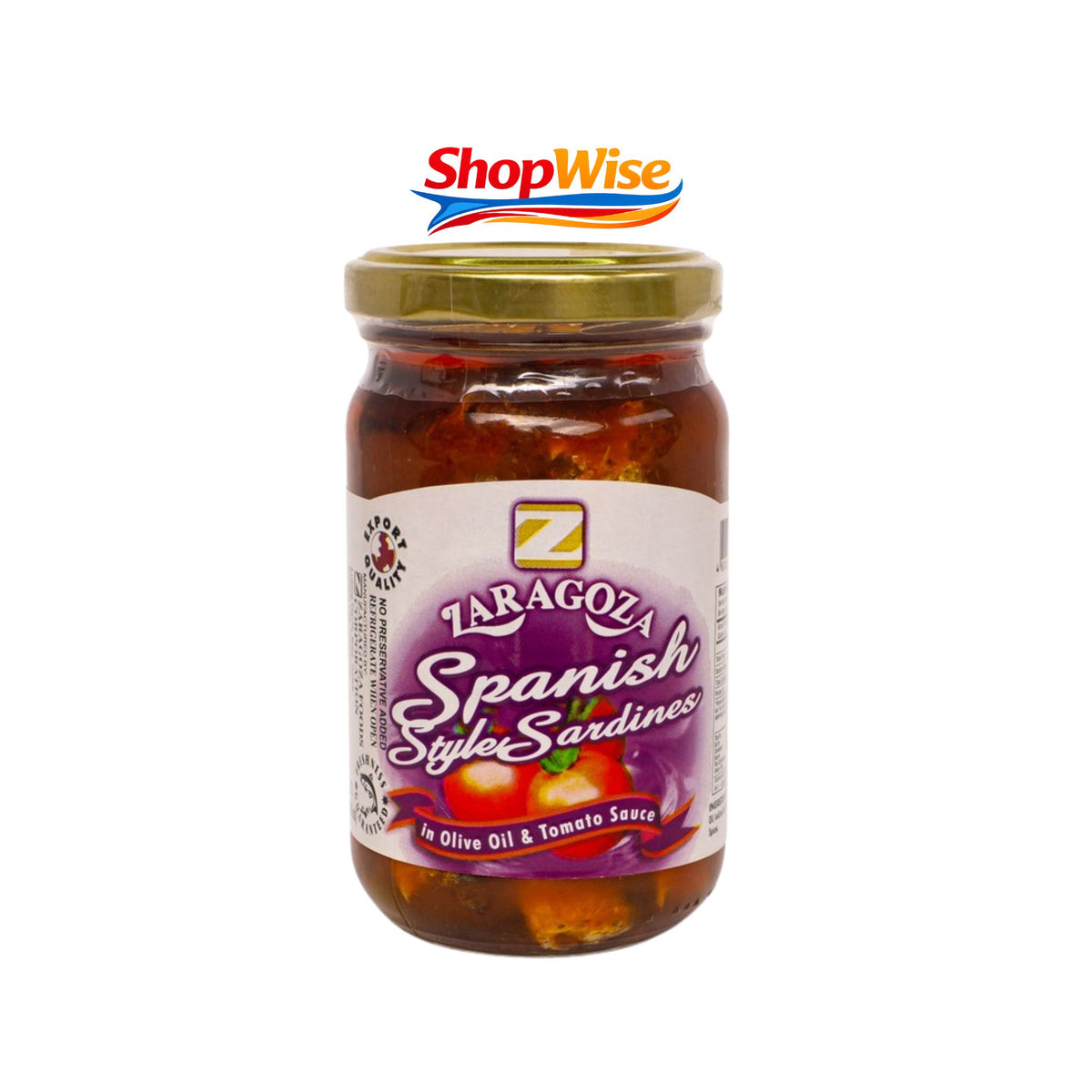 ZARAGOZA SPANISH STYLE SARDINES TOMATO 220G